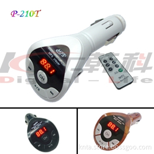 KNT LED display MP3 FM Transmitter with remote--P-210T